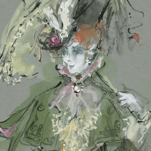 Drawing, Costume Design: Dear World, 1969