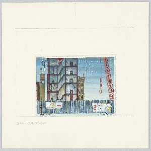 Drawing, Stage Design: Scene 1–12 - Urban Renewal, for On the Town, 1944