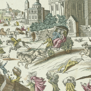 Peep-show Print, Peep-show Print: Reggio d, ca. 1783