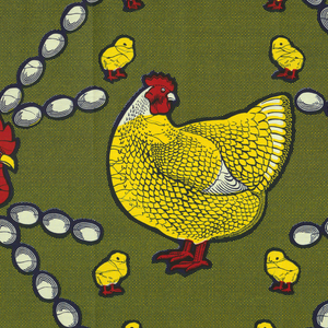 Textile, Happy Family, 1952