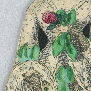 Print, Paper Doll Costume with Dotted Pattern and Emerald Green Bows, 1876–80