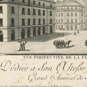 Print, Gralin Place, Nantes, ca. 1790