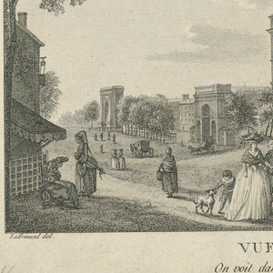 Print, View of the Opera in Paris, 1790–1795