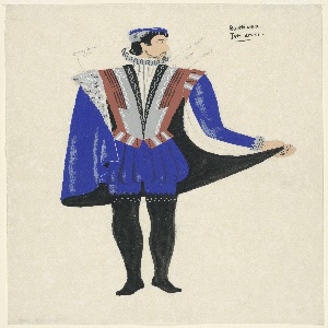 Drawing, Costume Design: Ruthven, for Gordon Daviot
