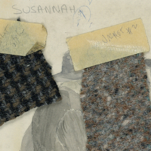 Drawing, Costume Design: Chorus Men, for Susannah