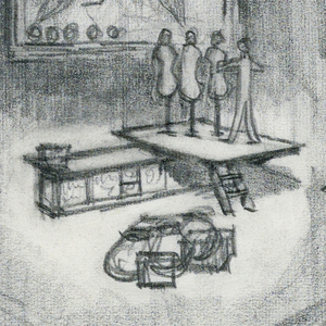 Drawing, Stage Design: Act I, Scene 1, Gashwiler