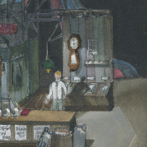 Drawing, Stage Design: Act I, Scene 1, Gashwiler