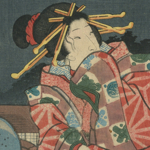 Print, Geisha, 1855