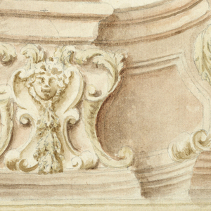 Drawing, Project for a Painted Ceiling, 1700–1750