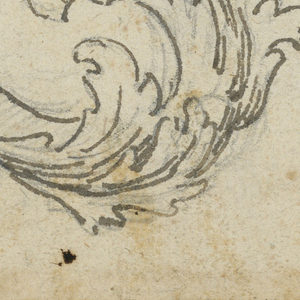 Drawing, Right Half of an Ornamental Frame, 19th century