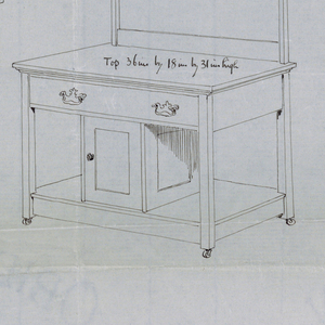 Drawing, Design for Bureau