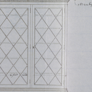 Drawing, Design for Bookcase