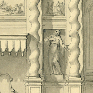 Drawing, Elevation of a Chapel, 19th century