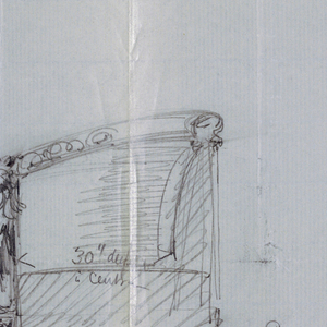 Drawing, Design for Showwood Sofa