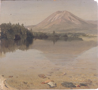 Drawing, Mt. Katahdin from Katahdin Lake, Maine