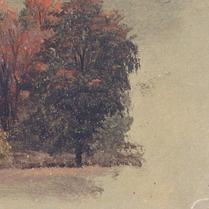 Drawing, Autumn landscape, ca. 1865