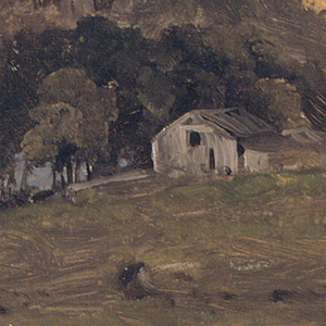 Drawing, Autumn landscape (North Carolina?), 1865–70