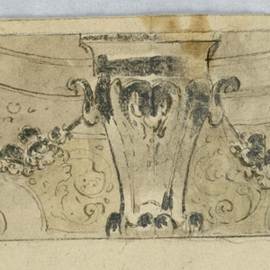 Drawing, Design for Dados, 1725–50