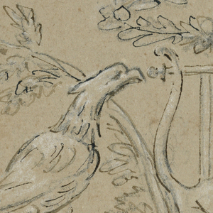 Drawing, Project for the Decoration of an Oblong Panel, ca. 1840