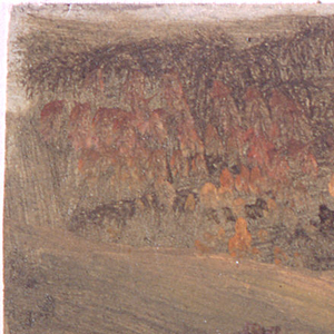 Drawing, Autumn landscape, ca. 1865