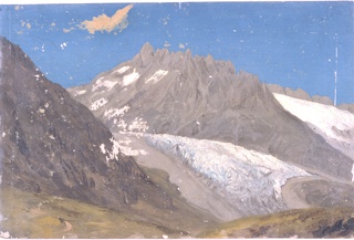 Drawing, Alpine Glacier