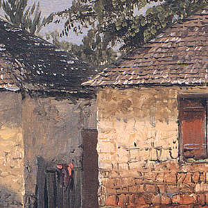 Drawing, Houses, "Mt. Salus", June 1865