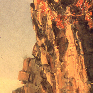 Drawing, Landscape with Large Rock, possibly North Carolina, 1865–70