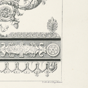 Print, Frieze with Ovoidal Frame, 1823