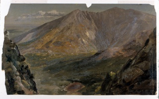 Drawing, Mt. Katahdin from the North Basin, Maine