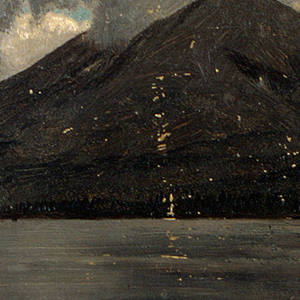 Drawing, Mt. Katahdin, from Lake Katahdin, 1877