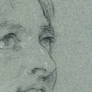 Drawing, Study for a Portrait, 17th–19th century