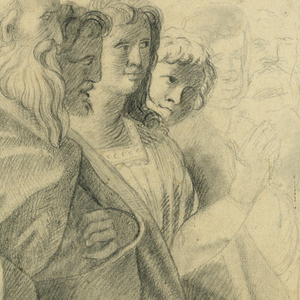Drawing, A Group of Men in Robes, 17th–19th century