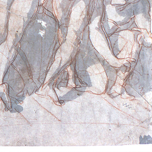 Drawing, Christ and the adulterous woman, ca. 1800