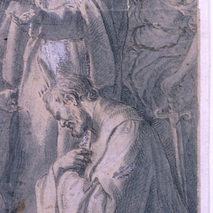 Drawing, Madonna and Saints, ca. 1730