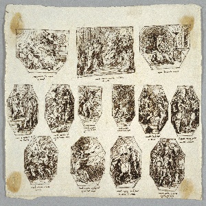 Drawing, Romulus and Remus, Thirteen Paintings for the Sala delle Origini di Roma, Faenza, 1803