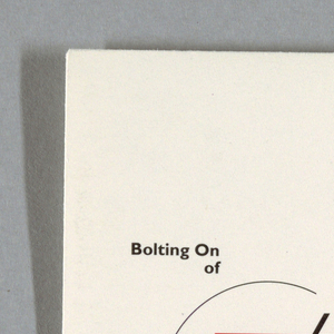 Envelope, Stationary for "Bolting On"  Ceremony, Center for the Arts, Yerba Buena Gardens, San Francisco, 1991