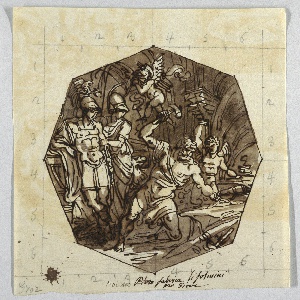 Drawing, Vulcano forging the Thunderbolts of Jove, 1811