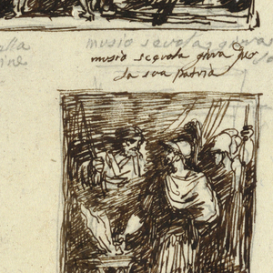 Drawing, Design for Various Decorations including Coriolanus at the Walls of Rome, 1800–1850