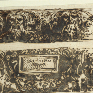 Drawing, Three Friezes, ca. 1800