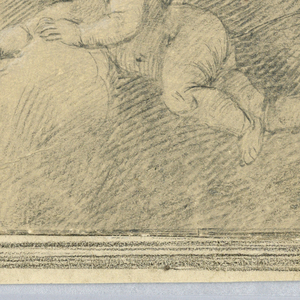 Drawing, Madonna and Cherubs in the Clouds, 17th–19th century
