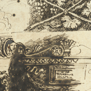 Drawing, Friezes; An Antique Sarcophagus; A Vase
