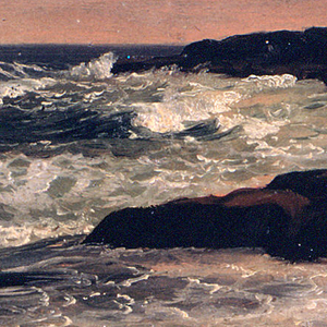 Drawing, Maine Coast, surf, ca. 1850