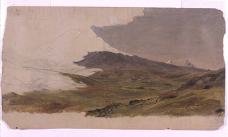 Drawing, Chimborazo and Carihuairazo, Ecuador
