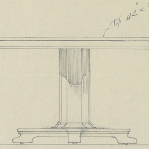 Drawing, Design for Small Oval Table "C" of Mahogany, 1900–05
