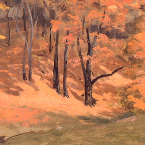 Drawing, Autumn Woods, ca. 1870