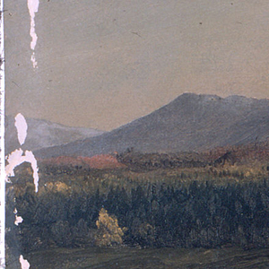 Drawing, Autumn landscape, Hudson, New York, ca. 1860