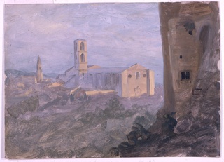 Drawing, Alpine Town