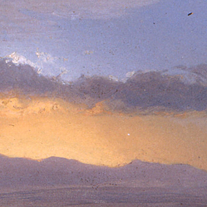 Drawing, Sunset, 1865–66