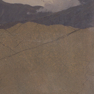 Drawing, South American mountains, 1853 or 1857