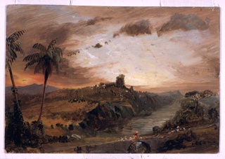 Drawing, Imaginary South American Landscape, 1857–75